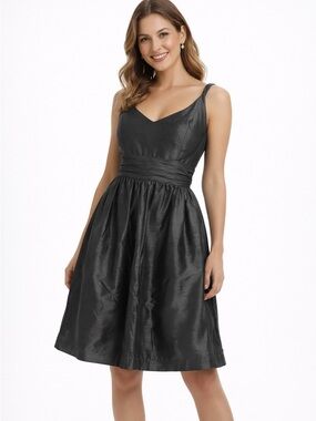 Jenny Yoo Collection for Anthropologie Metallic Green Cocktail Dress 10